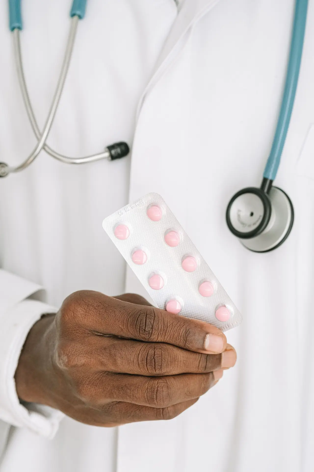 Doctor holding medicine
