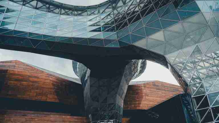 Modern architectural building