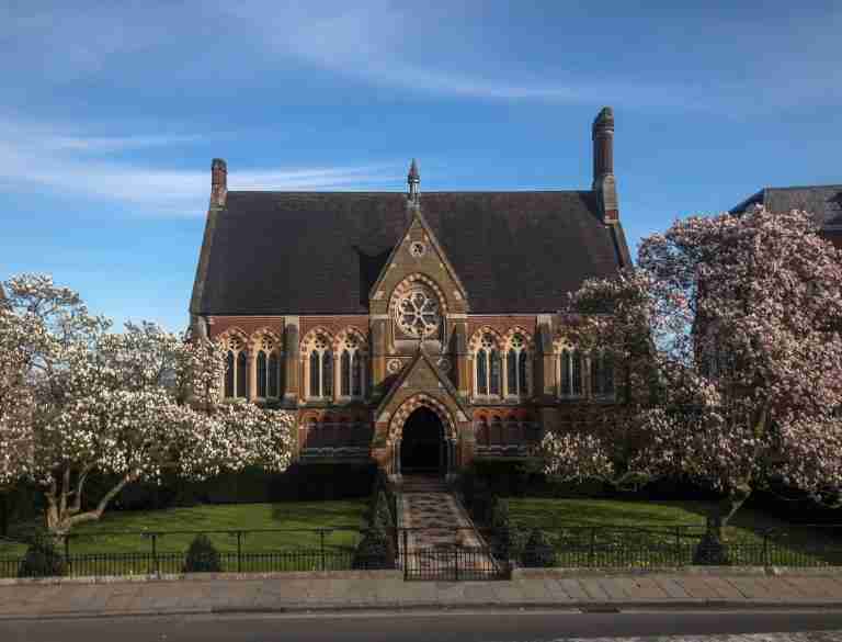 Library at a private school in the UK